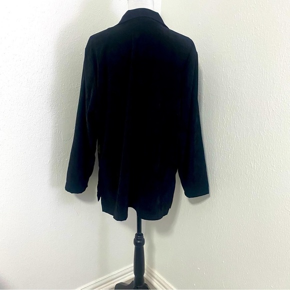 R&K Originals Black, Olive & Cream Animal Print Suit Jacket Size 18 - Picture 4 of 8